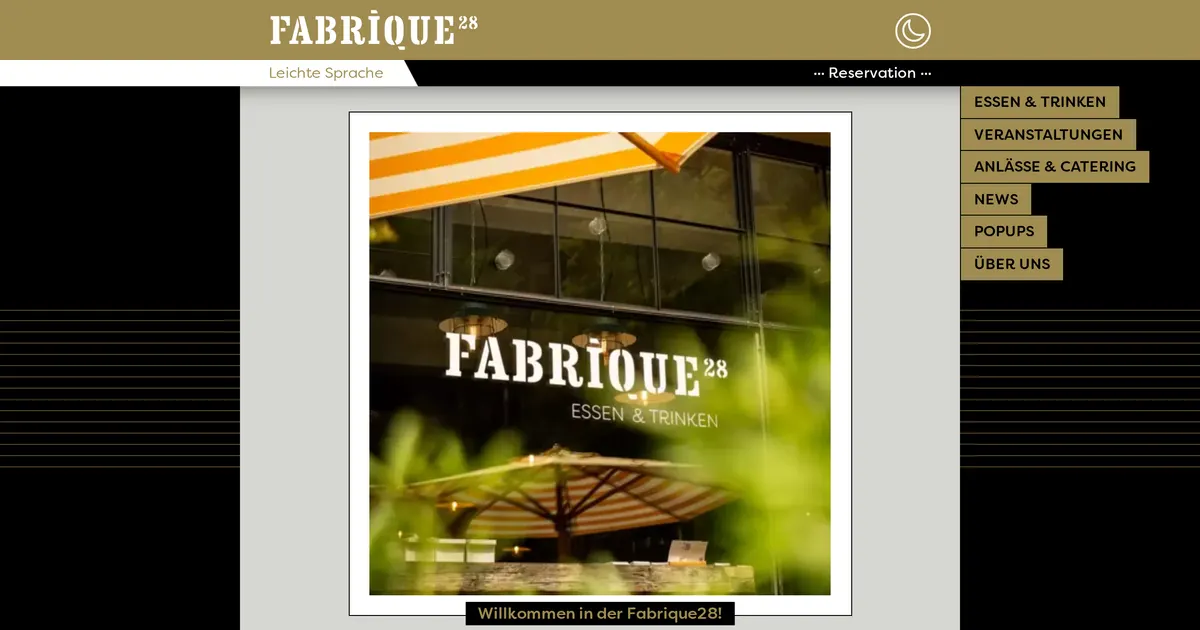 Fabrique28 — hundefreundliches Restaurant in Bern