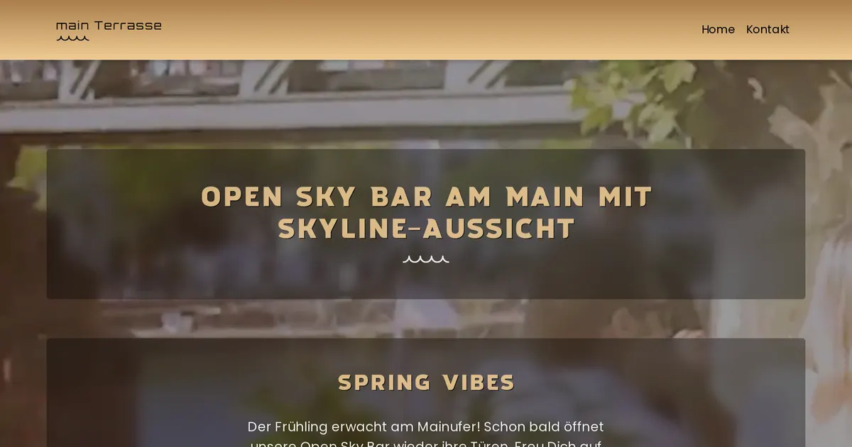 main Terrasse — hundefreundliches Restaurant in Frankfurt, mit Außenbereich