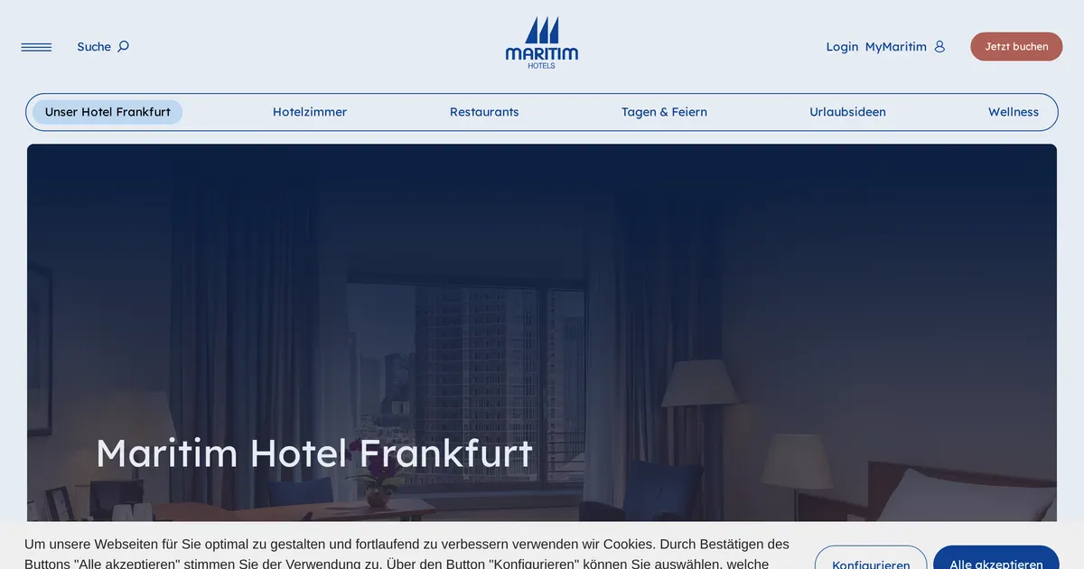 Maritim Hotel Frankfurt — hundefreundliches Hotel in Frankfurt, mit Hundebett