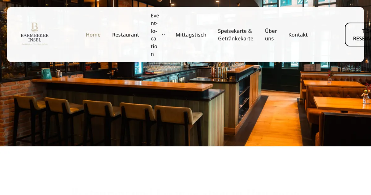 Barmbeker Insel — hundefreundliches Restaurant in Hamburg, mit Außenbereich