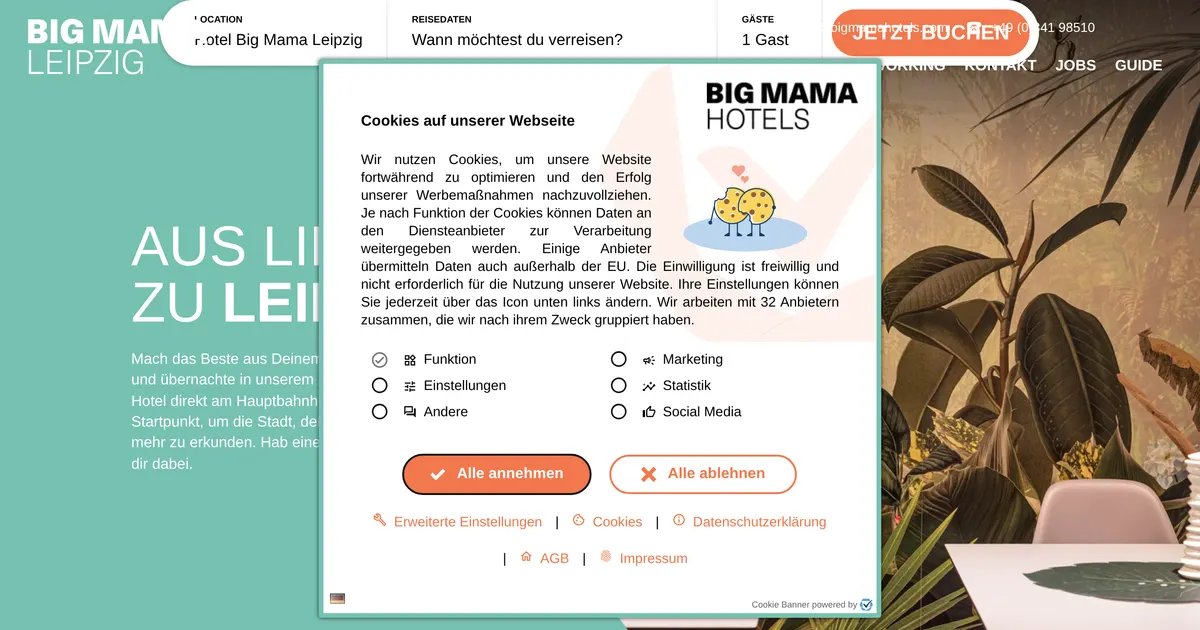 Big Mama — hundefreundliches Hotel in Leipzig, mit Hundebett