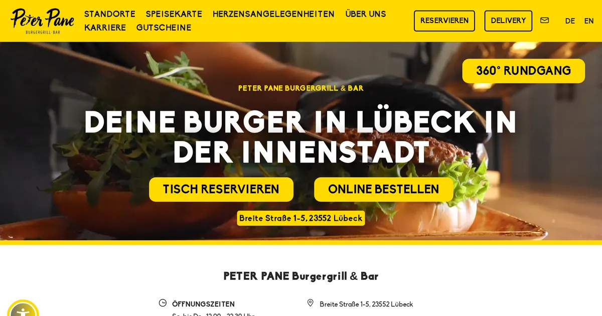 Peter Pane — hundefreundliches Restaurant in Lübeck