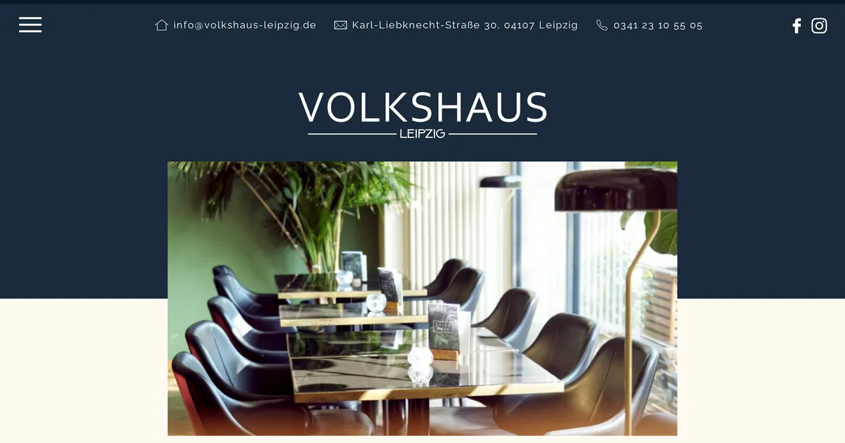 Volkshaus — hundefreundliches Restaurant in Leipzig, mit Hunden im Innenbereich
