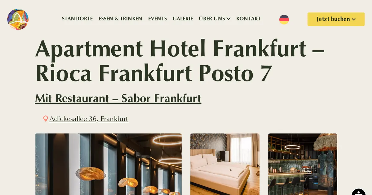 Rioca Frankfurt Posto 7 — hundefreundliches Hotel in Frankfurt