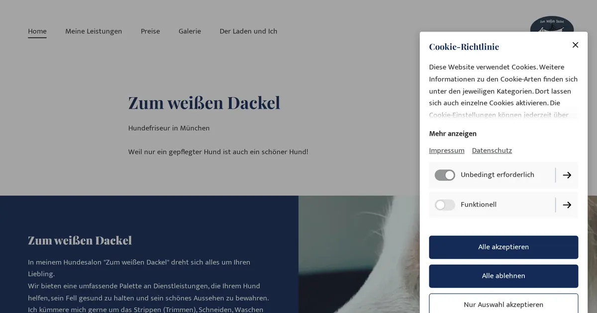 Zum Weißen Dackel — Hundefriseur / Groomer in München