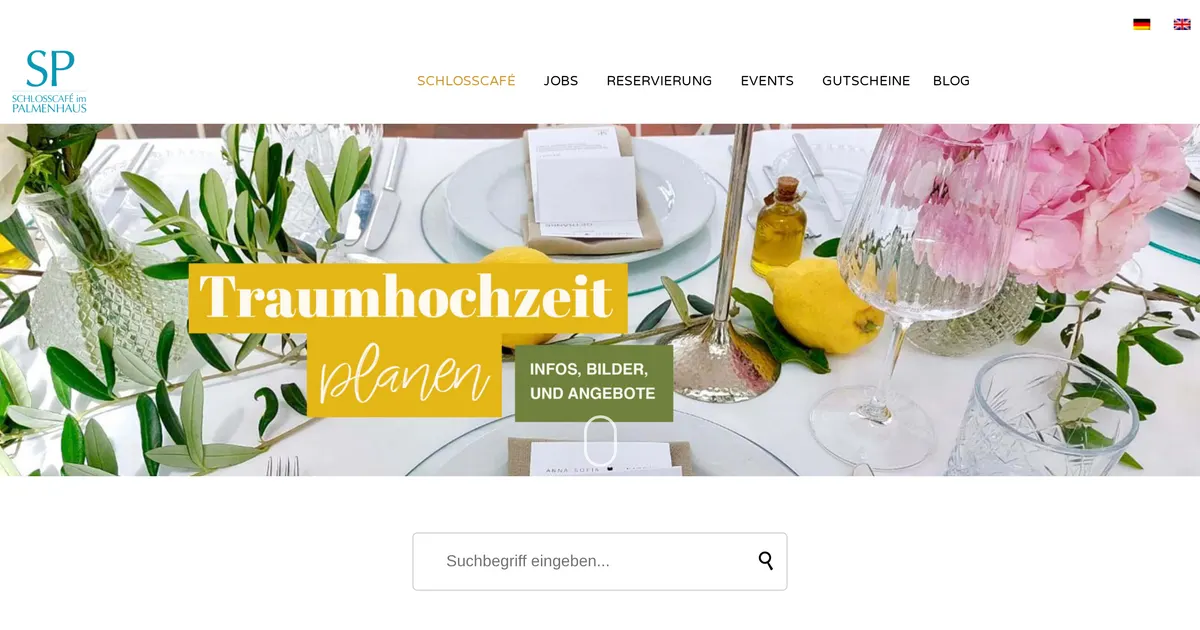 Schlosscafé im Palmenhaus — hundefreundliches Café in München, mit Außenbereich