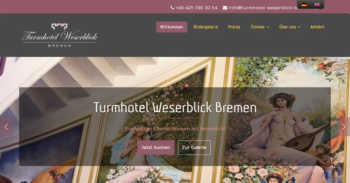 Turmhotel Weserblick — hundefreundliches Hotel in Bremen