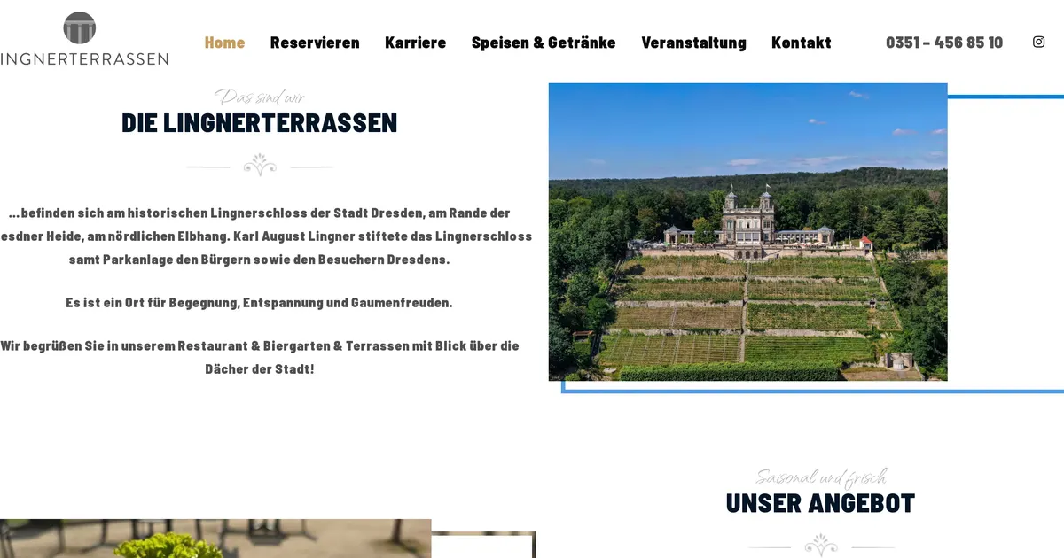 Lingnerterrassen — hundefreundliches Restaurant in Dresden, mit Außenbereich