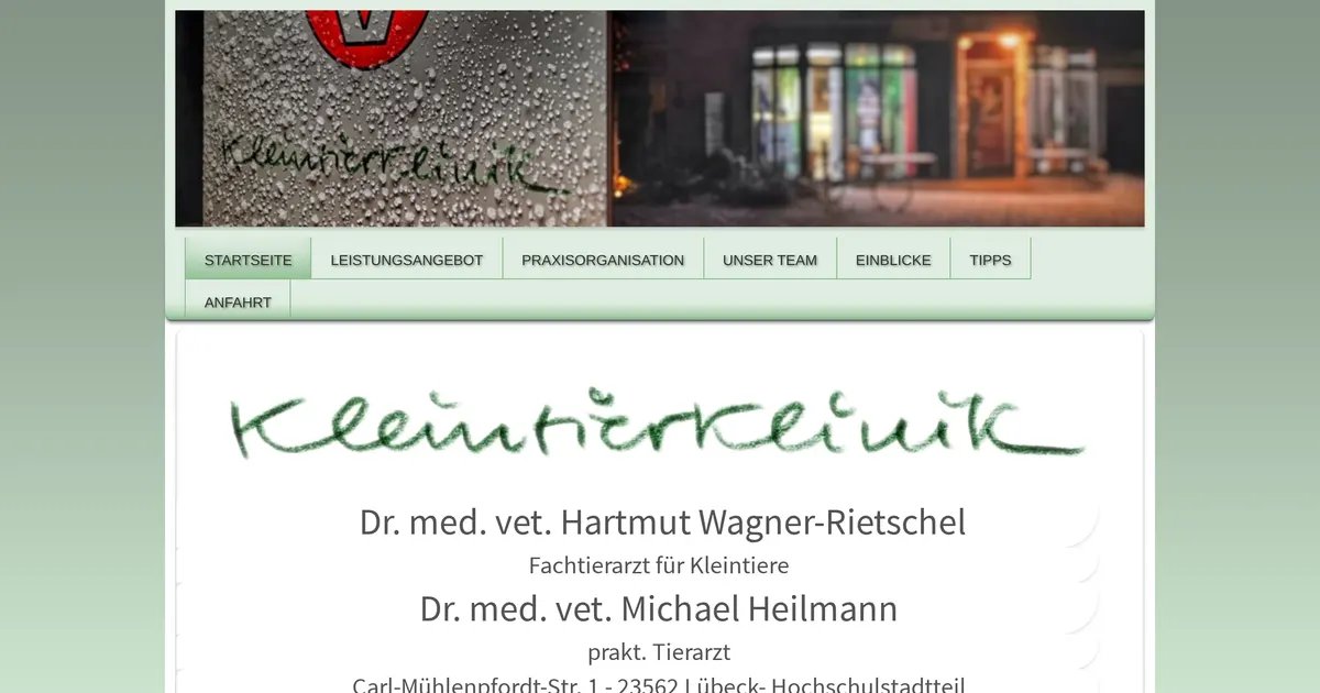 Tierärztliche Klinik für Kleintiere - Dr. med. vet. Hartmut Wagner-Rietschel