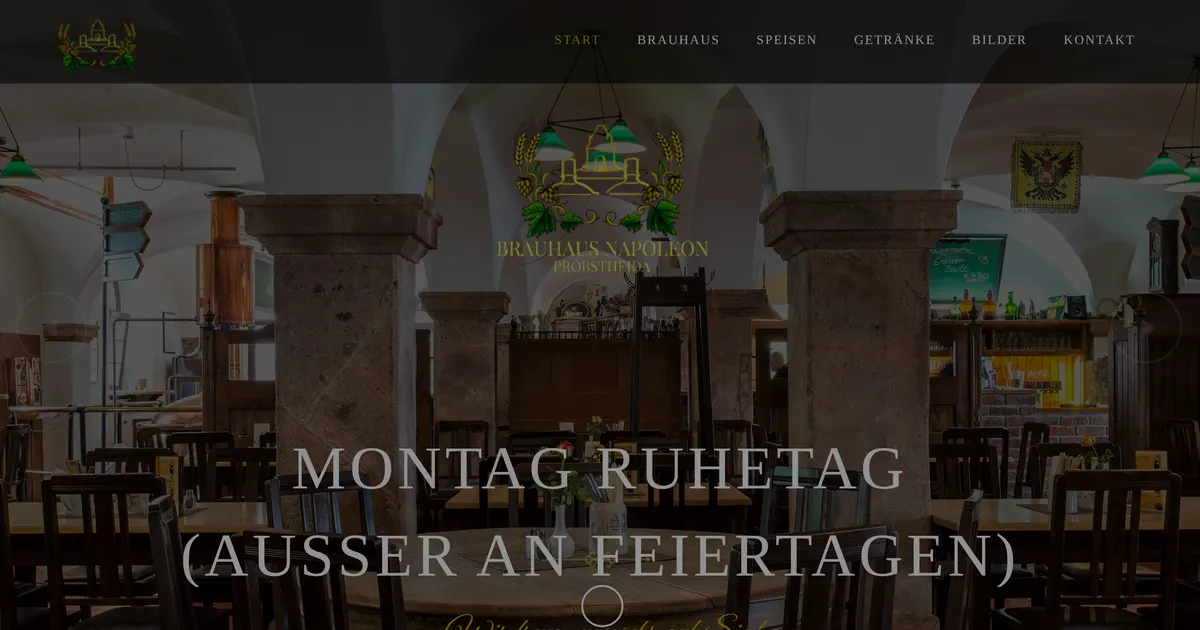 Brauhaus Napoleon — hundefreundliches Restaurant in Leipzig, mit Außenbereich