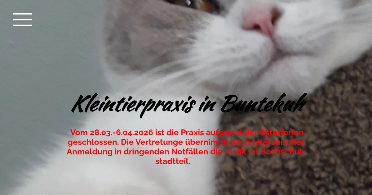 Kleintierpraxis Buntekuh