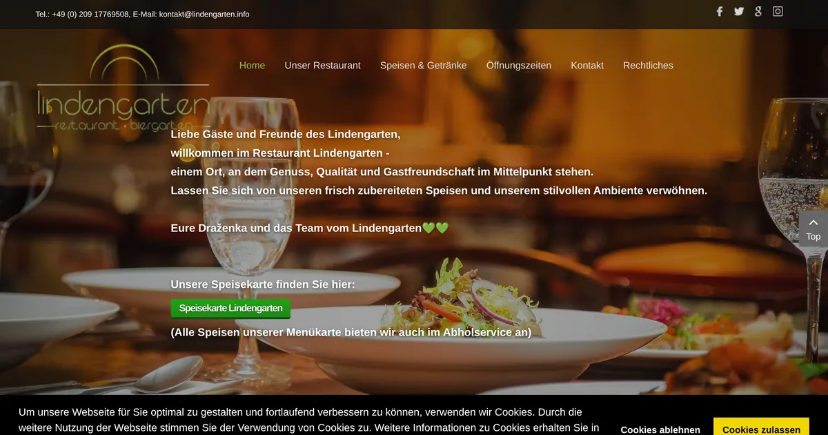 Lindengarten — hundefreundliches Restaurant in Frankfurt, mit Außenbereich