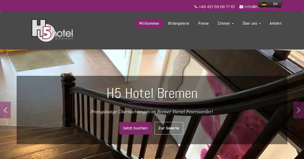 H5 Hotel — hundefreundliches Hotel in Bremen