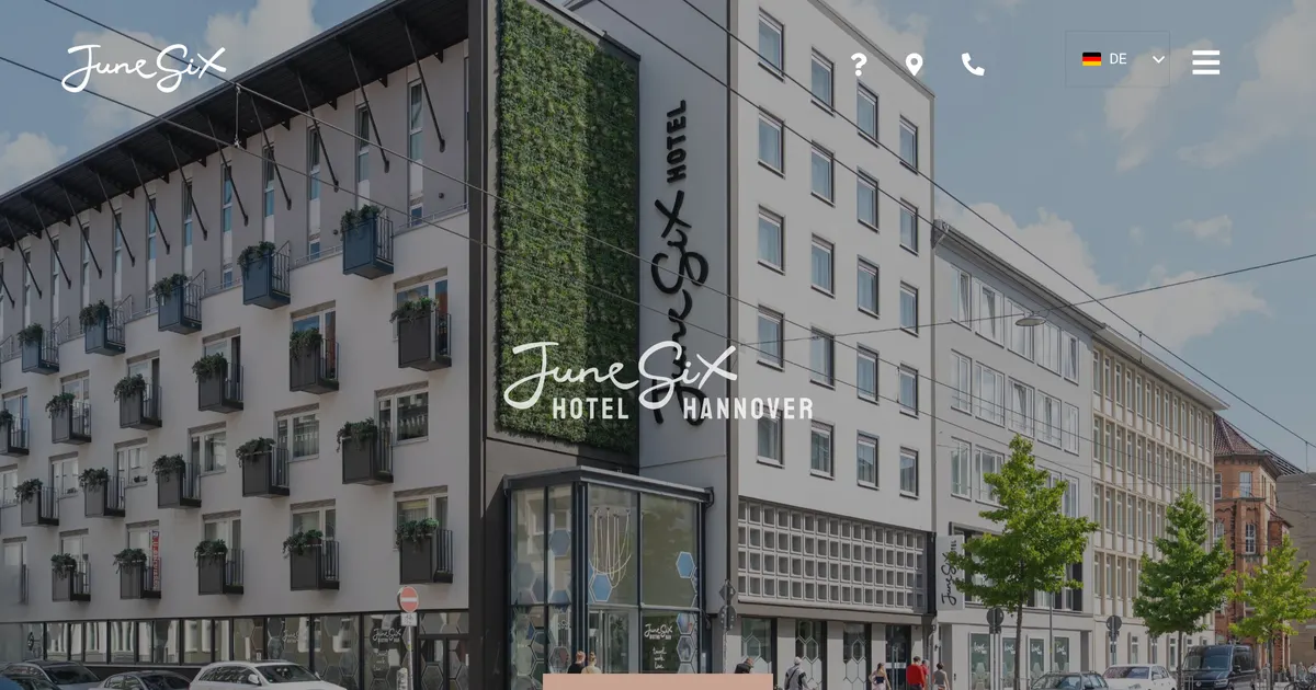 June Six Hotel — hundefreundliches Hotel in Hannover
