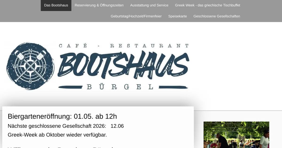 Bootshaus Bürgel — hundefreundliches Restaurant in Frankfurt, mit Außenbereich