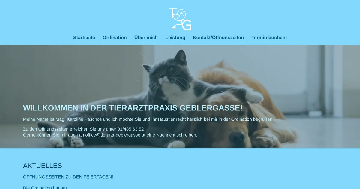 Tierarztpraxis Geblergasse Mag. Karoline Paschos