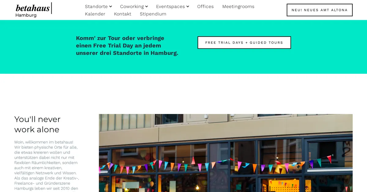 betahaus Café — hundefreundliches Café in Hamburg, mit Außenbereich