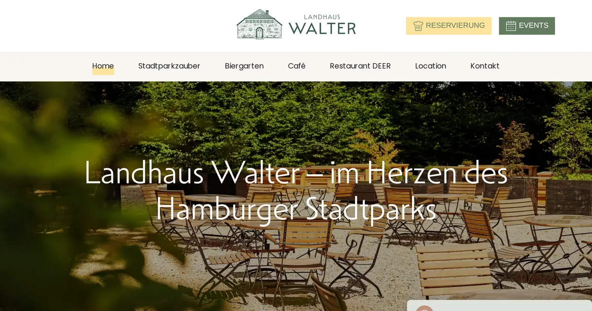 Hamburger Biergarten — hundefreundliches Restaurant in Hamburg, mit Außenbereich