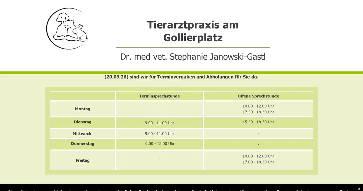 Tierarztpraxis Gollierplatz — Tierarzt in München