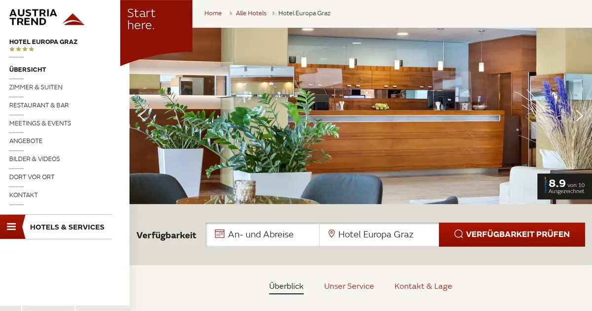Austria Trend Hotel Europa — hundefreundliches Hotel in Graz