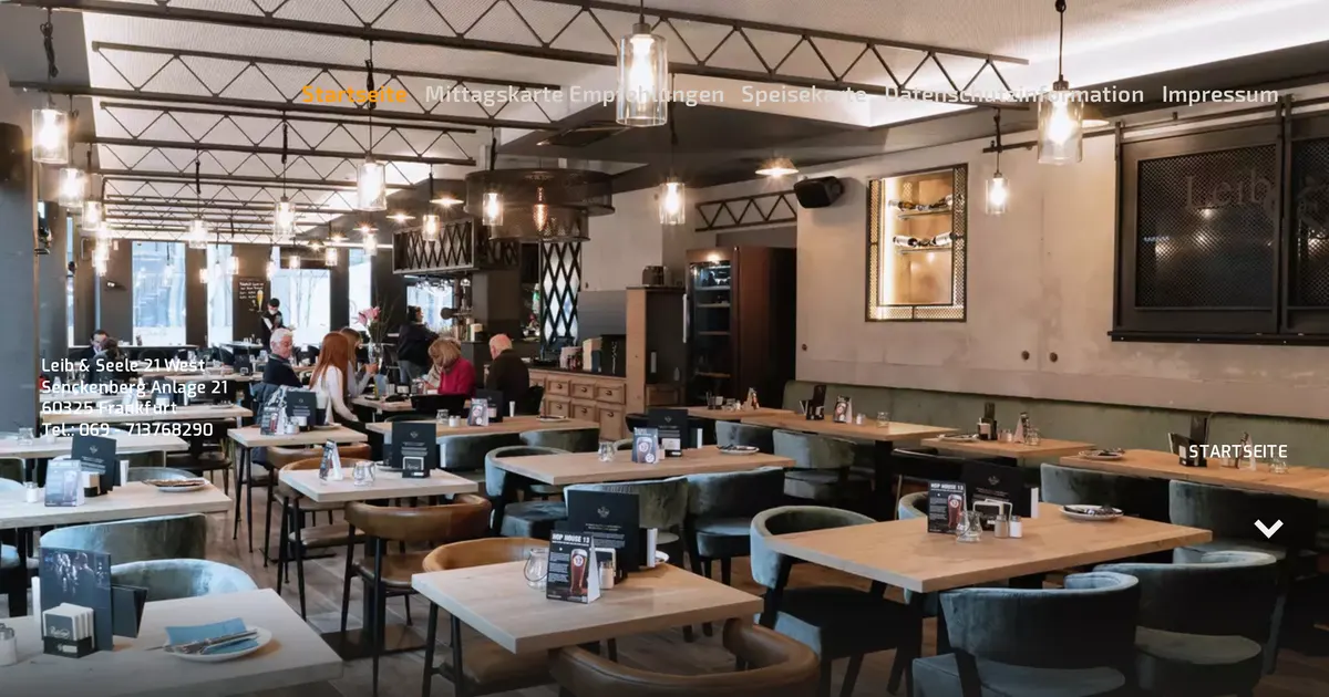 Leib & Seele — hundefreundliches Restaurant in Frankfurt, mit Außenbereich