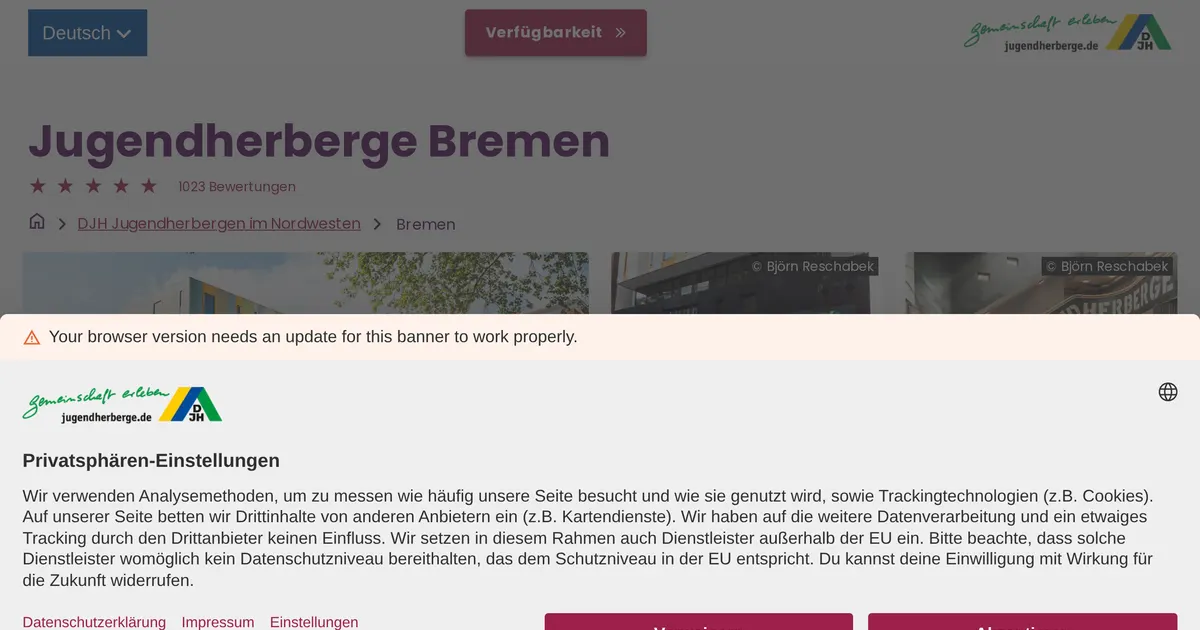 Jugendherberge Bremen — hundefreundliches Hotel in Bremen
