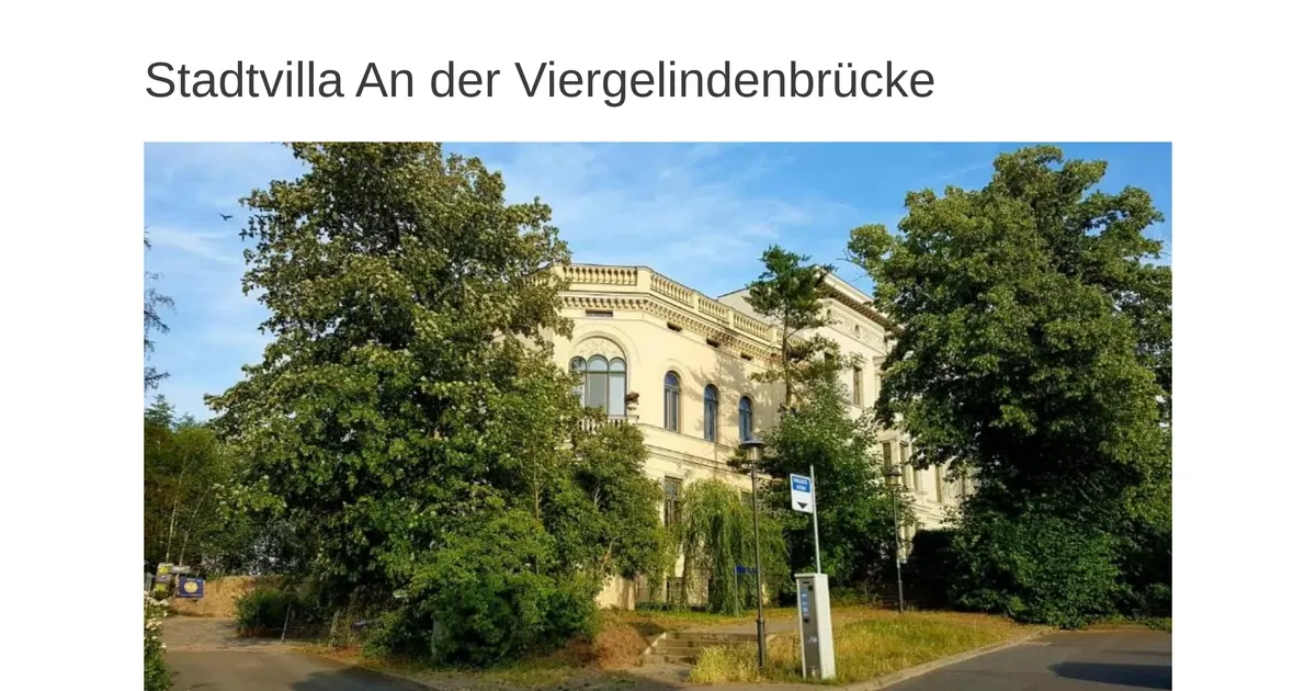 Stadtvilla An der Viergelindenbrücke