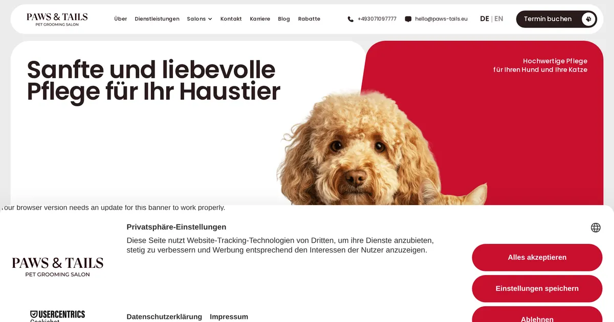 Paws & Tails — Hundefriseur / Groomer in Berlin