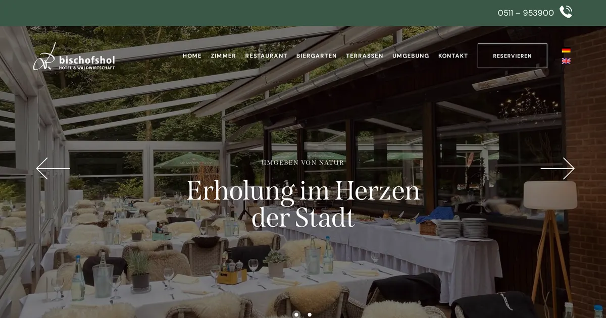 Bischhofshol — hundefreundliches Restaurant in Hannover, mit Außenbereich