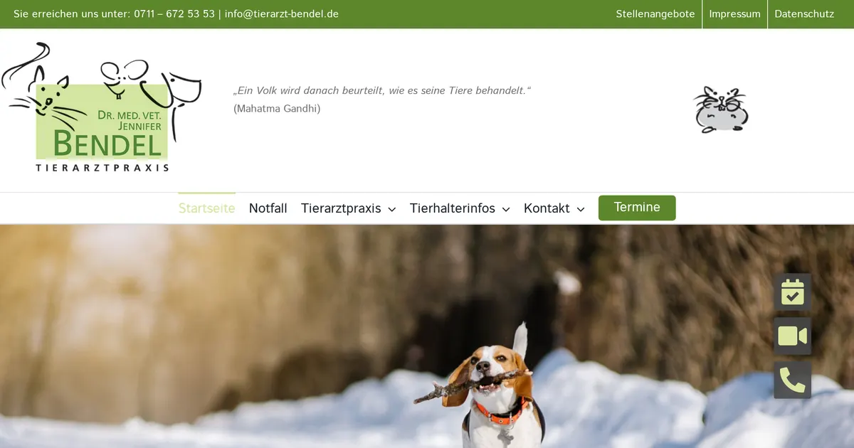 Dr. med. vet. Jennifer Bendel — Tierarzt in Stuttgart