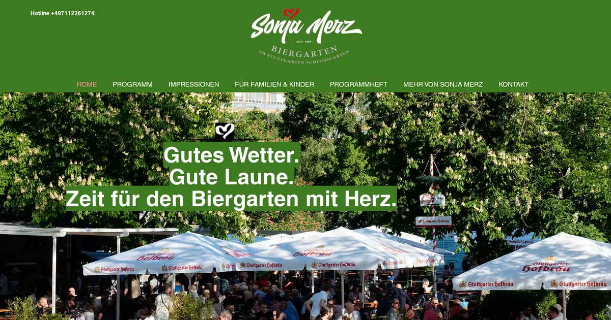 Biergarten im Schlossgarten — hundefreundliches Restaurant in Stuttgart, mit Hunden im Innenbereich