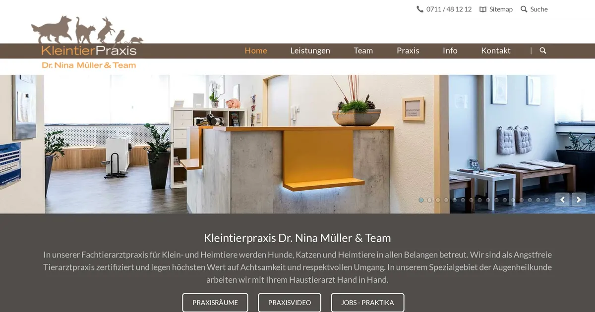 Kleintierpraxis Dr. Nina Müller und Team — Tierarzt in Stuttgart
