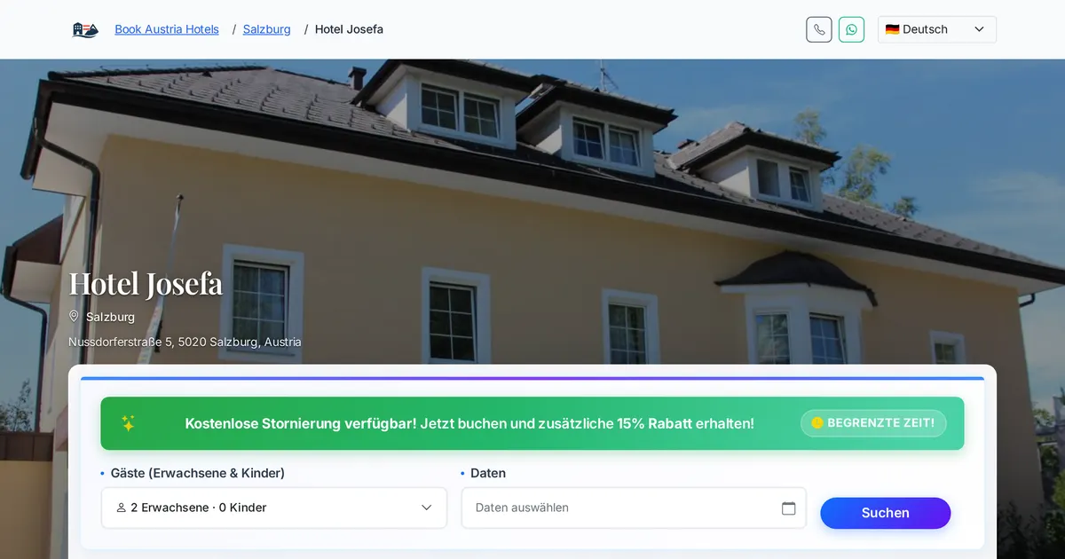 Hotel Josefa — hundefreundliches Hotel in Salzburg