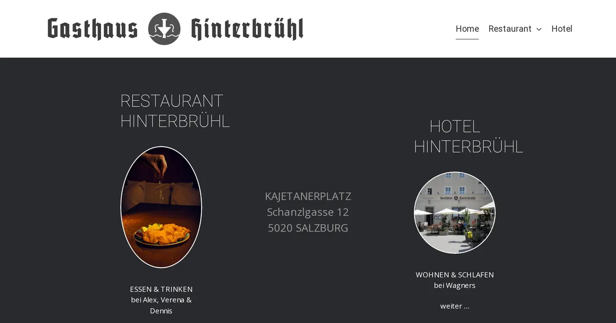 Gasthaus Hinterbrühl — hundefreundliches Restaurant in Salzburg, mit Außenbereich