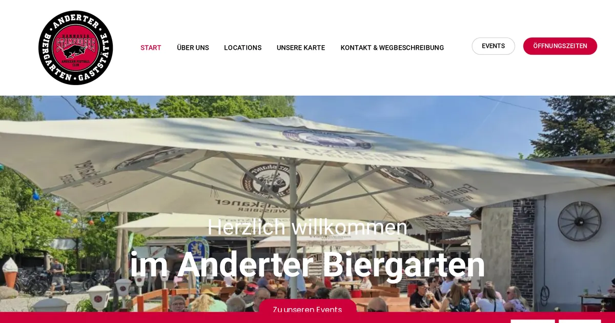 Anderter Erlebnis-Biergarten — hundefreundliches Restaurant in Hannover, mit Außenbereich