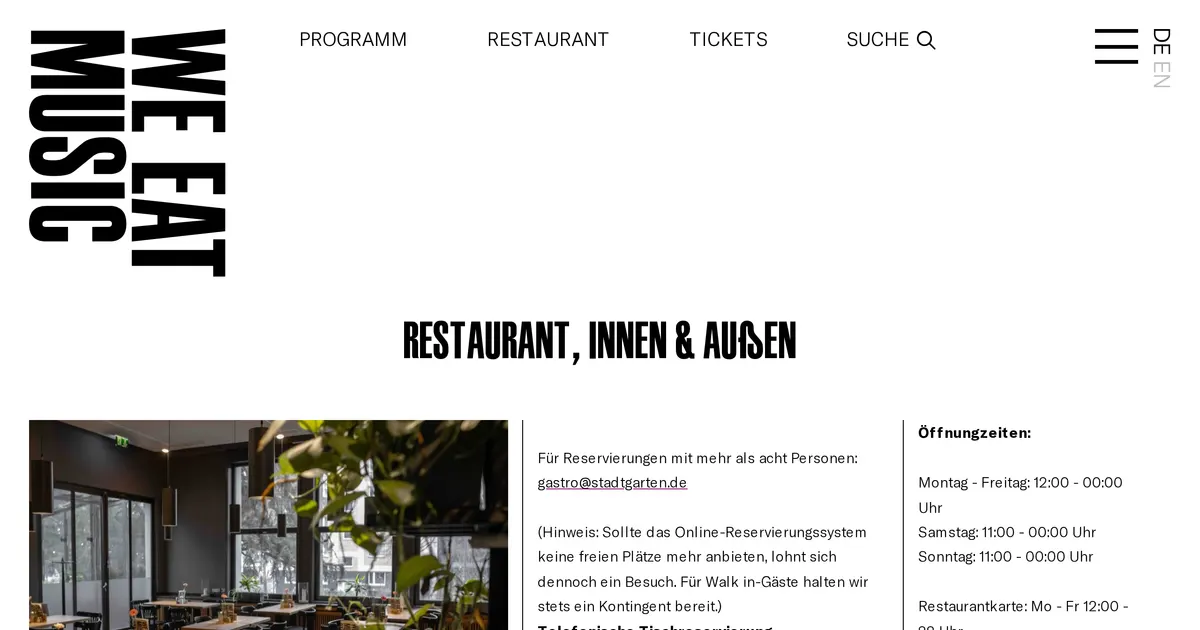 Stadtgarten Biergarten