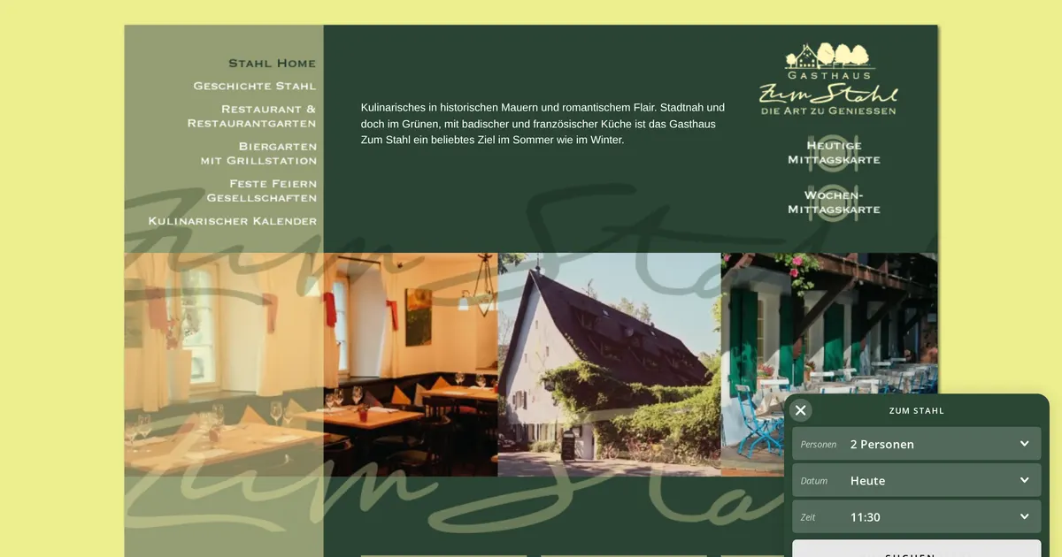 Gasthaus zum Stahl — hundefreundliches Restaurant in Freiburg, mit Außenbereich