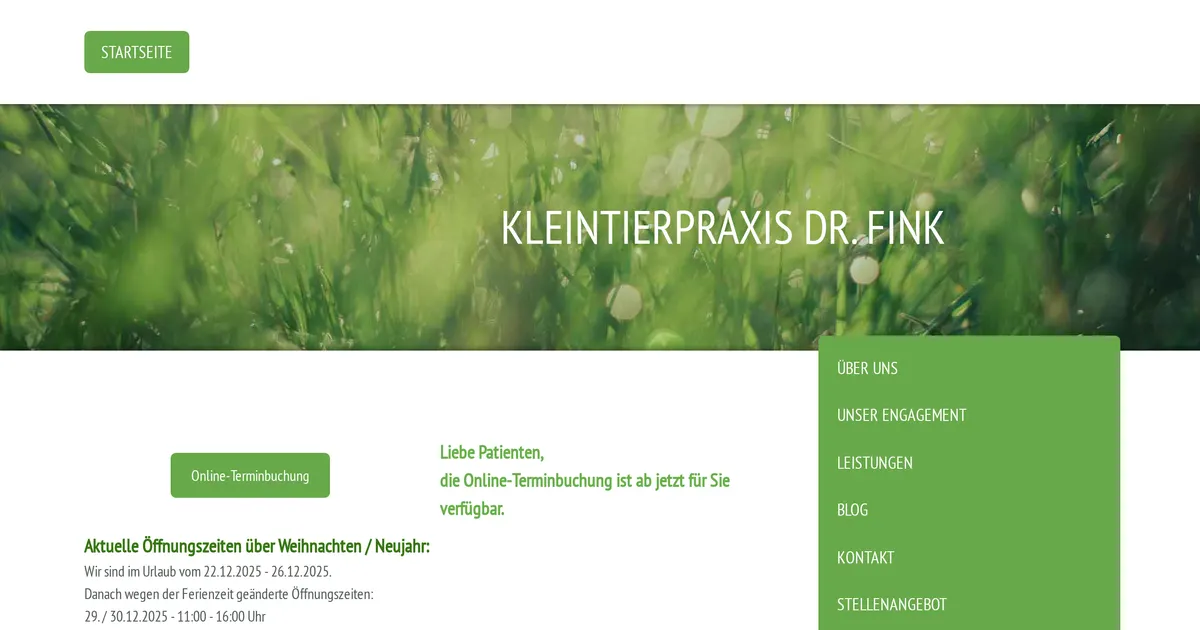 Kleintierarztpraxis Dr. Tanja Fink — Tierarzt in Stuttgart