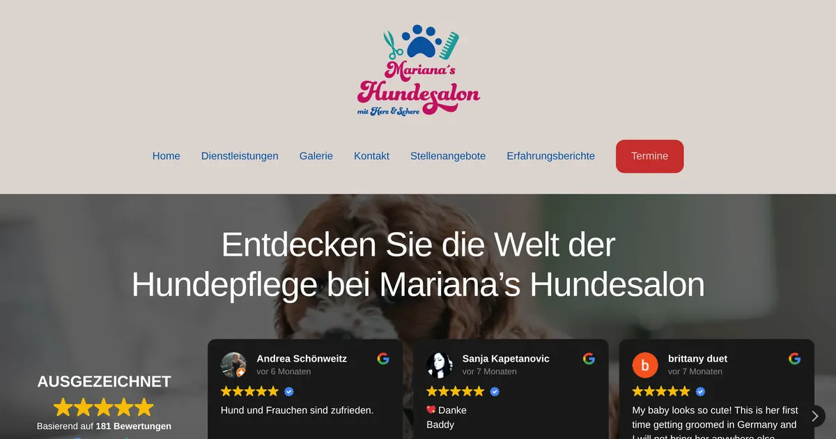 Mariana's Hundesalon — Hundefriseur / Groomer in München