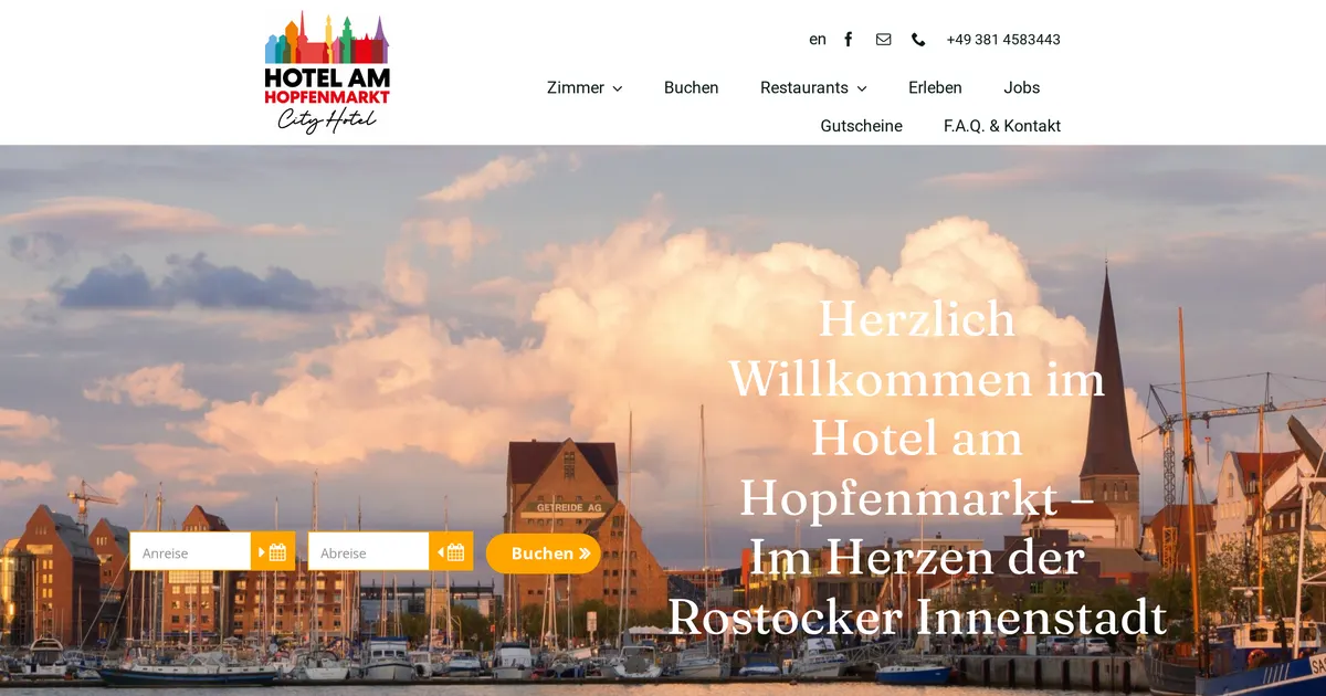 Hotel Garni "Am Hopfenmarkt" — hundefreundliches Hotel in Rostock