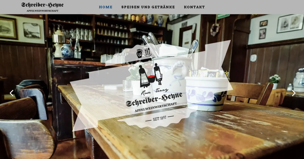 Schreiber Heyne — hundefreundliches Restaurant in Frankfurt, mit Außenbereich