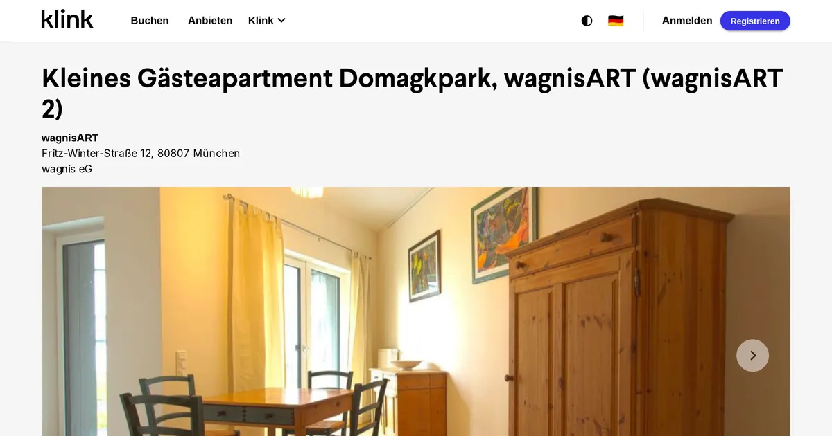 Gästeapartment klein, wagnisART