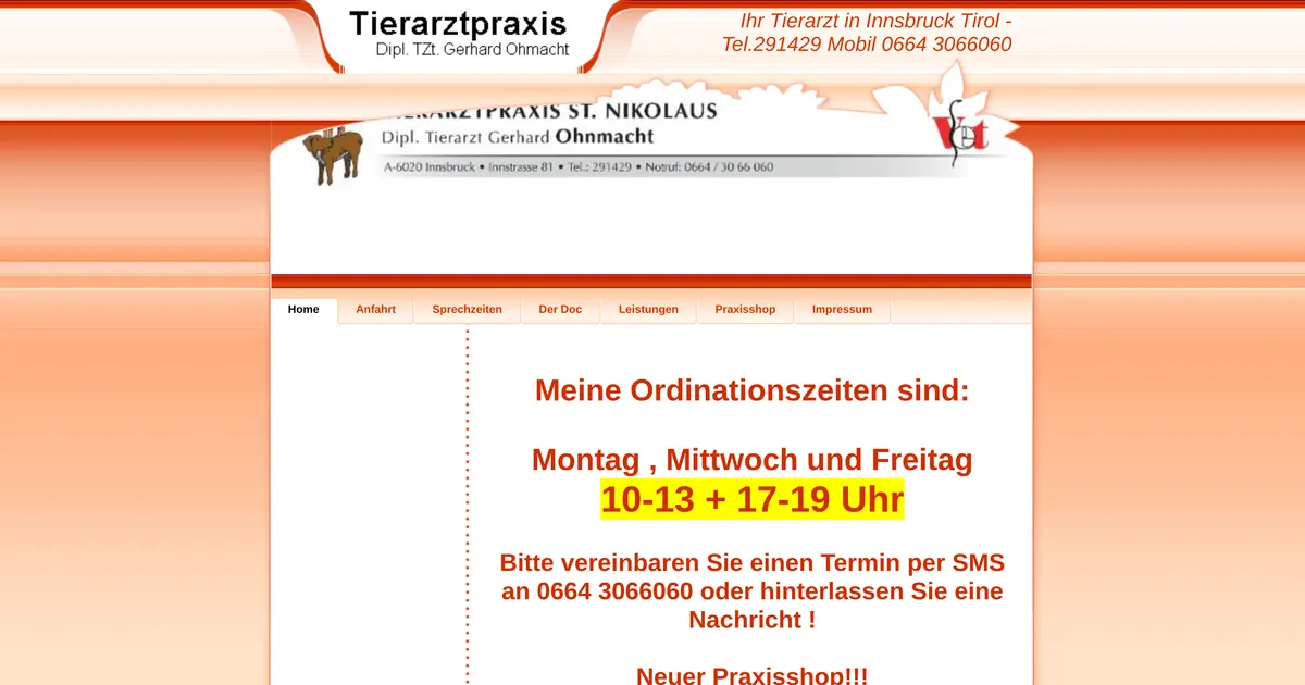 Tierarzt Gerhard Ohnmacht