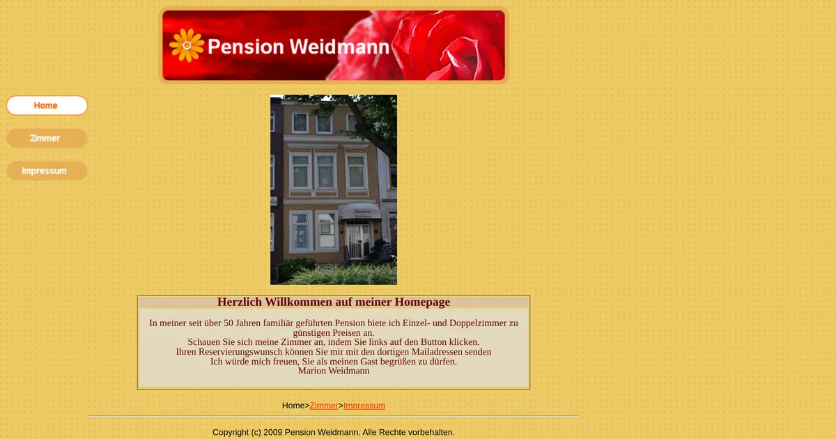 Pension Weidmann — hundefreundliches Hotel in Bremen