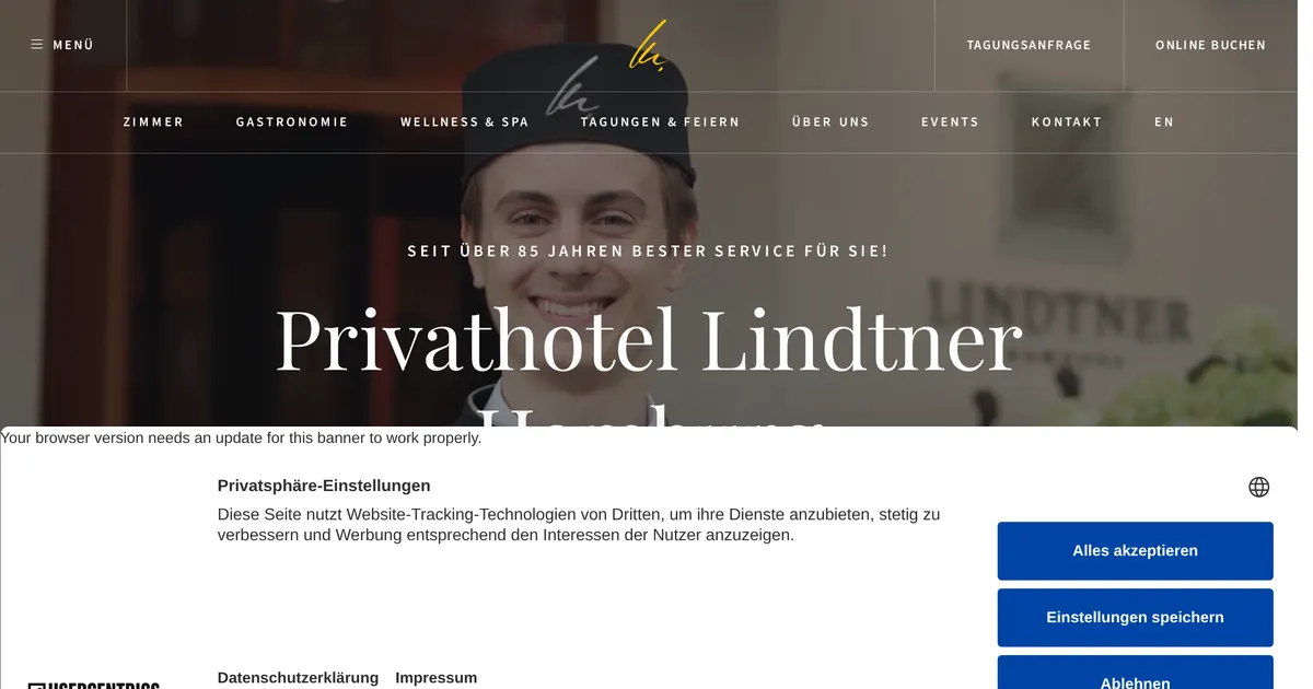Privathotel Lindtner — hundefreundliches Hotel in Hamburg