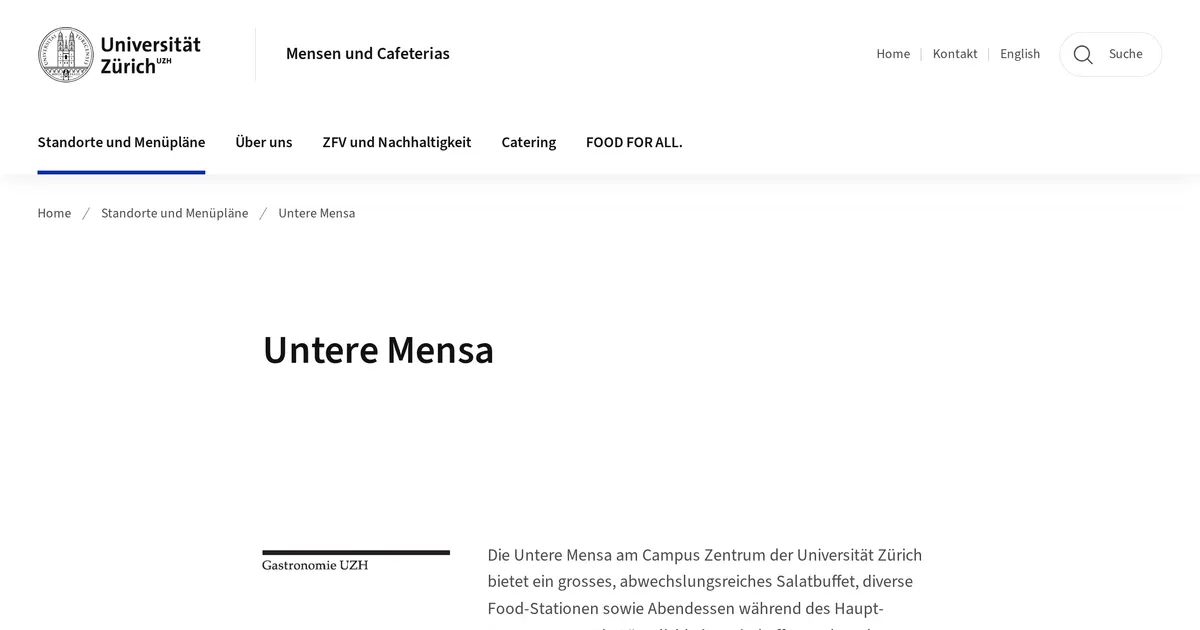 Mensa UZH Zentrum Mercato (Untere Mensa)