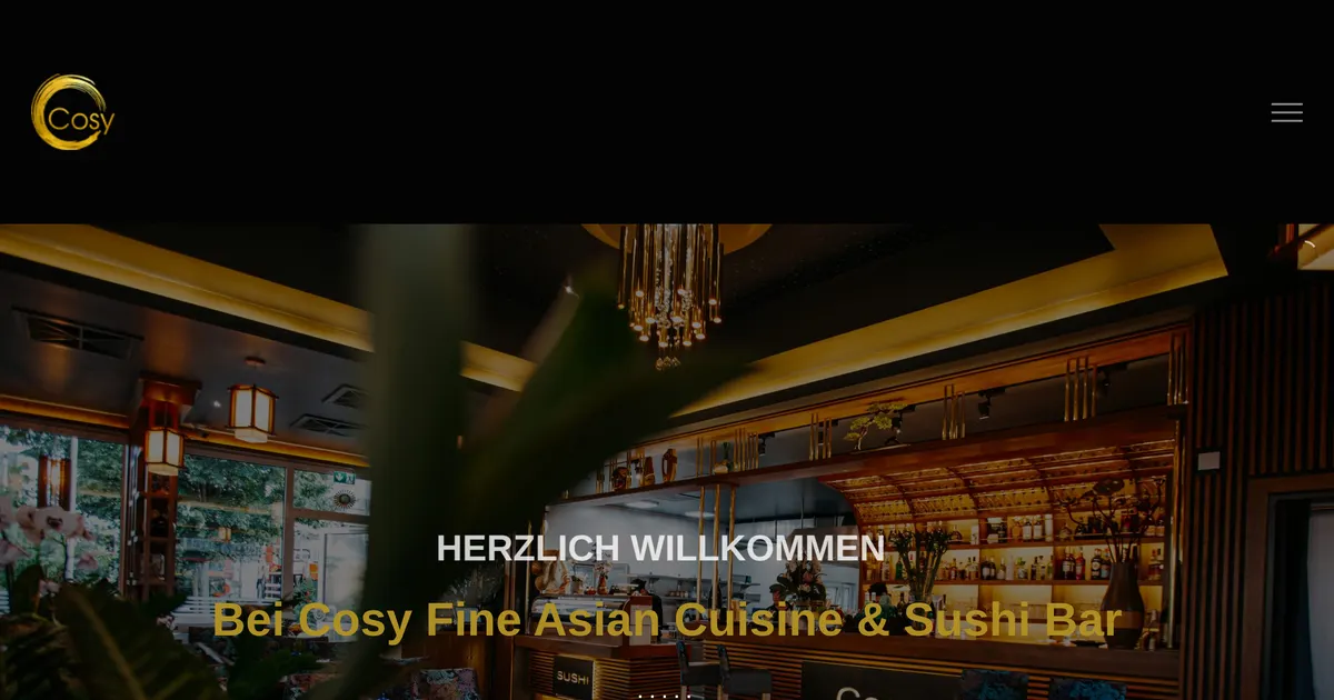 Cosy – Fine Asian Cuisine & Sushi Bar