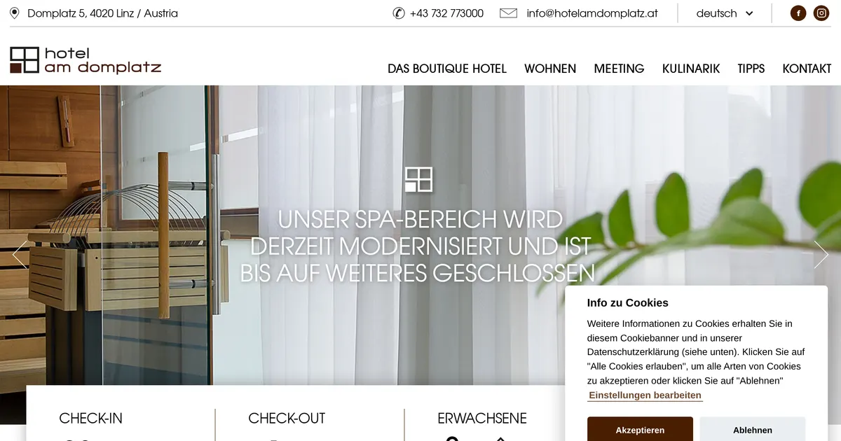 Hotel am Domplatz — hundefreundliches Hotel in Linz