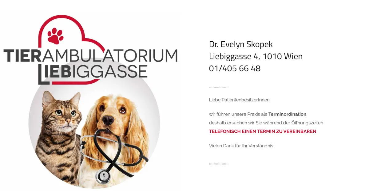 Tierambulatorium Liebiggasse — Tierarzt in Wien