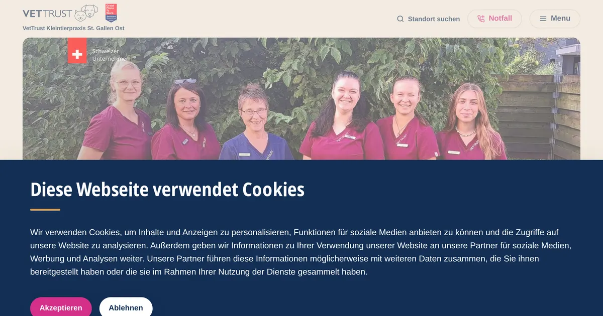 VetTrust Kleintierpraxis St. Gallen Ost